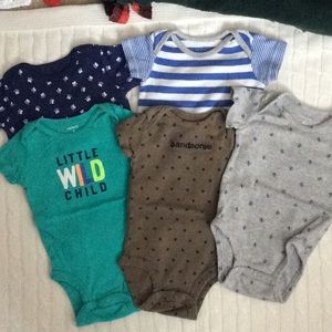 Lot of Baby Boy Onesies